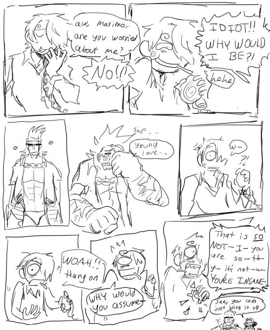 he broke the sacred rule of Not Talking About It Ever 