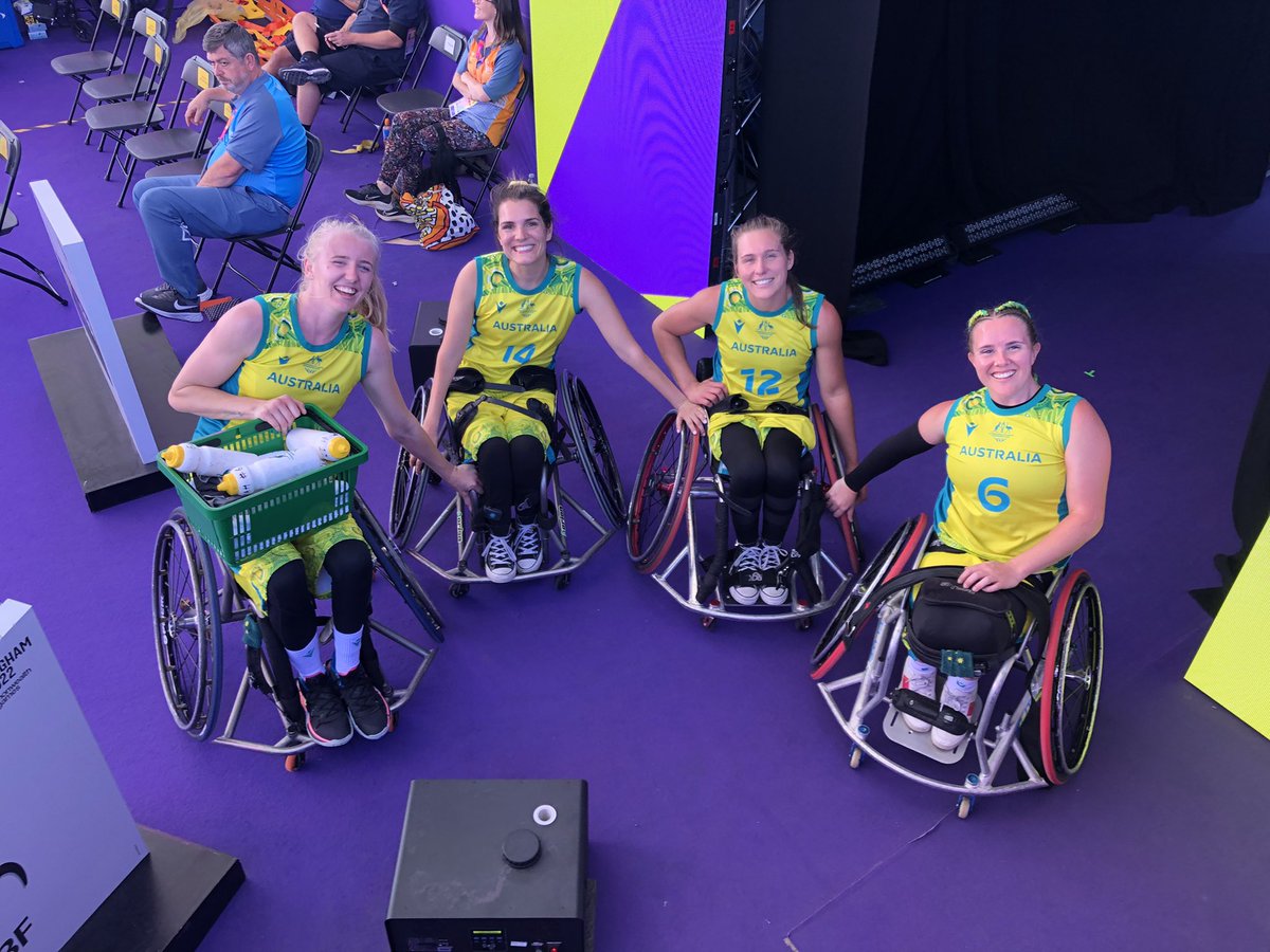 3x3 para wheelchair women get the big semi final win over Team England to advance to the gold medal 🥇 game with Canada 🇨🇦 at #B2022
