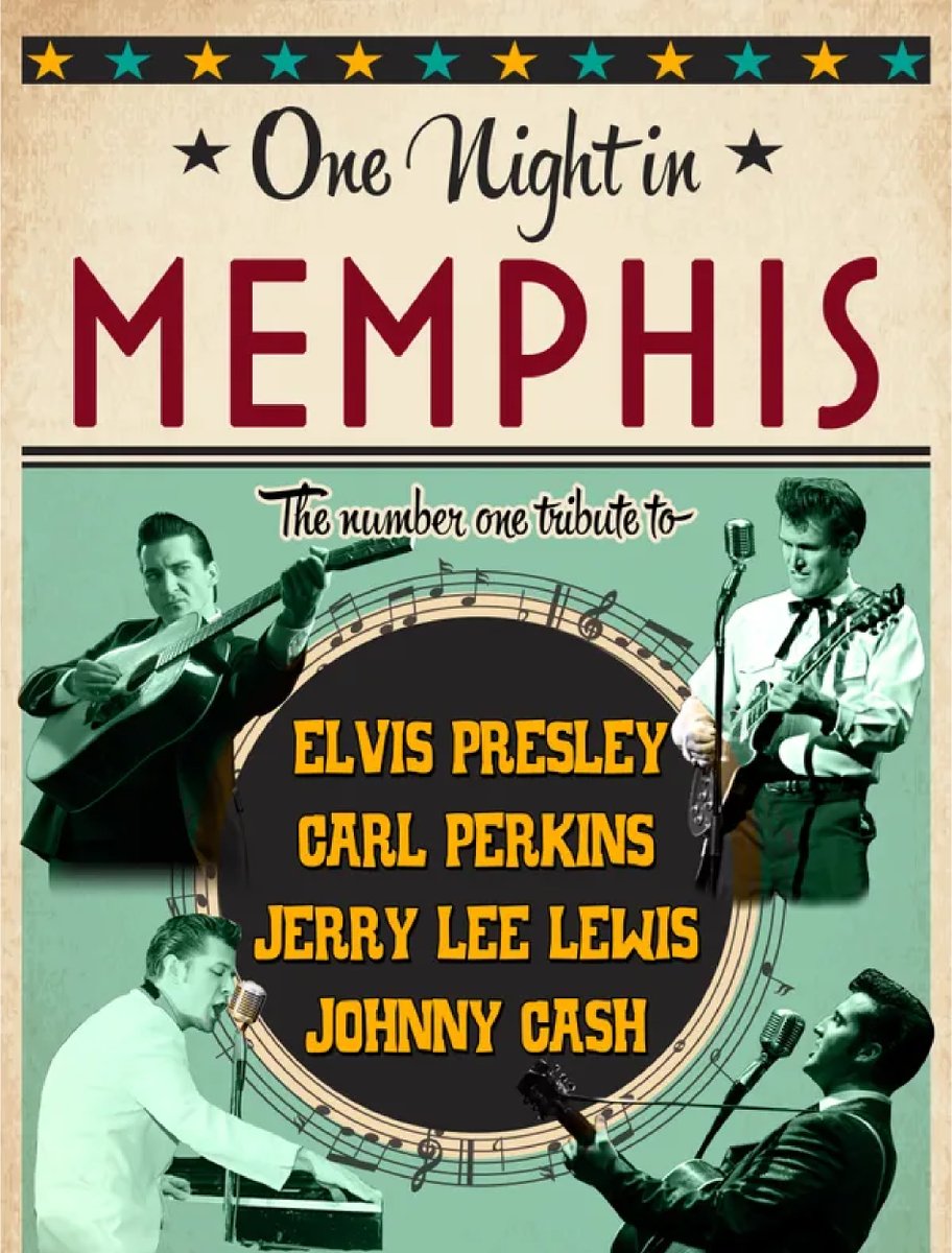 NEW SHOW ANNOUNCEMENT!
ONE NIGHT IN MEMPHIS, November 4 at 7:30 PM
Ticket presale begins  8/3 at 10:00 AM with code: ELVIS
ticketmaster.com/event/05005CFD…