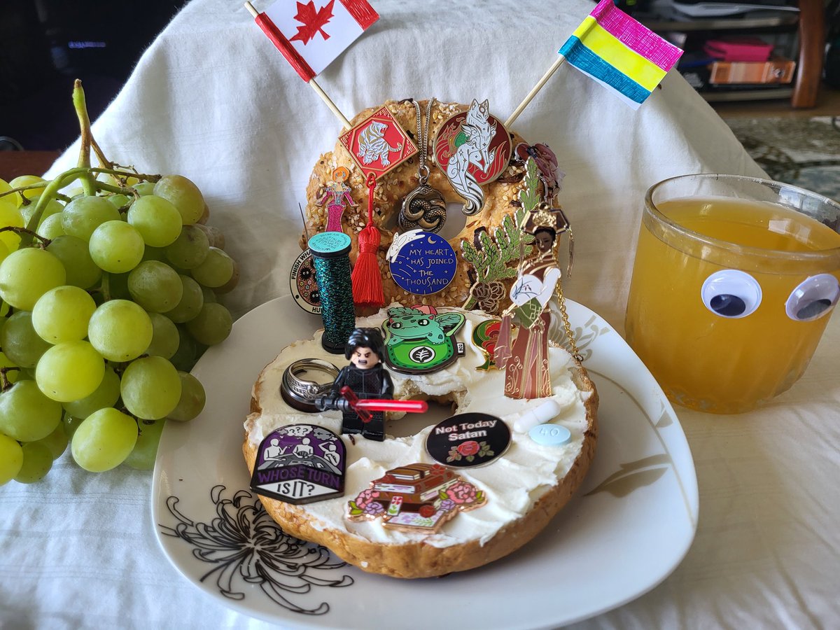 yycshrimptoast's tweet photo. The Everything Bagel - part of your complete breakfast #GISH #EverythingEverywhereAllAtOnce https://t.co/Zi69nfOULS