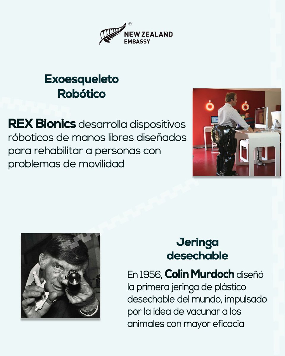 NZinMexico's tweet photo. @NZTEnews
@MedifabLives
@fphcare
@rexbionicsnews
#Innovation #NewZealand #RexBionics #InnovationNZ #plasticsurgery #robots #FisherAndPaykelHealthcare #Medifab https://t.co/eUjCVMvlaB