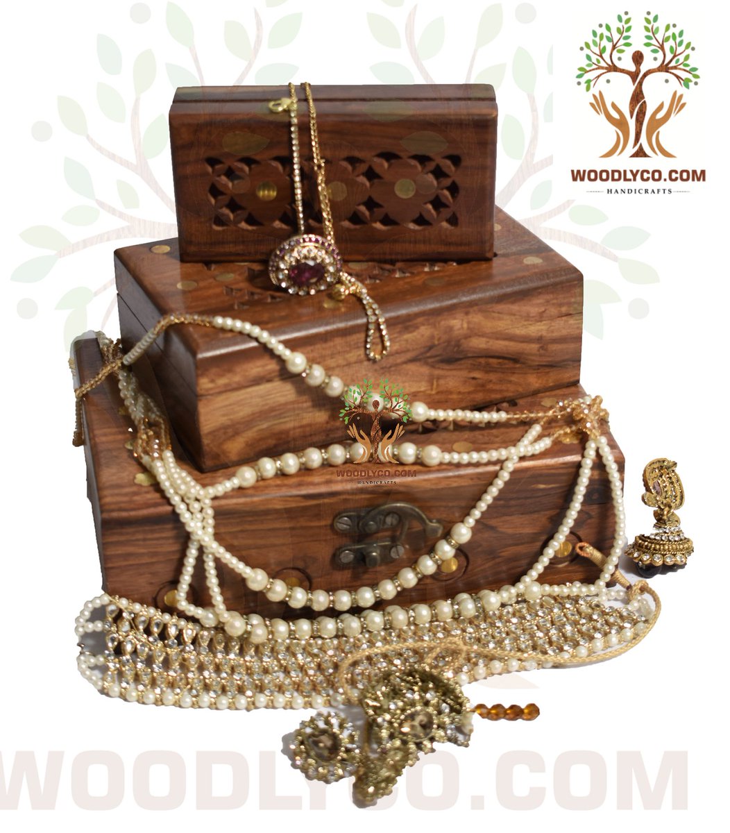 woodlyco_com's tweet photo. Jewelry Boxes (DJB03) Rs.2,200  https://t.co/qCI5g1ApLs Woodly Co https://t.co/hbon5bVZrU