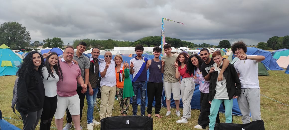 palmusic_uk's tweet photo. A wonderful food share with Egyptian students for the #ESNCM group at the international #commonground camp https://t.co/K5iSD5XahM