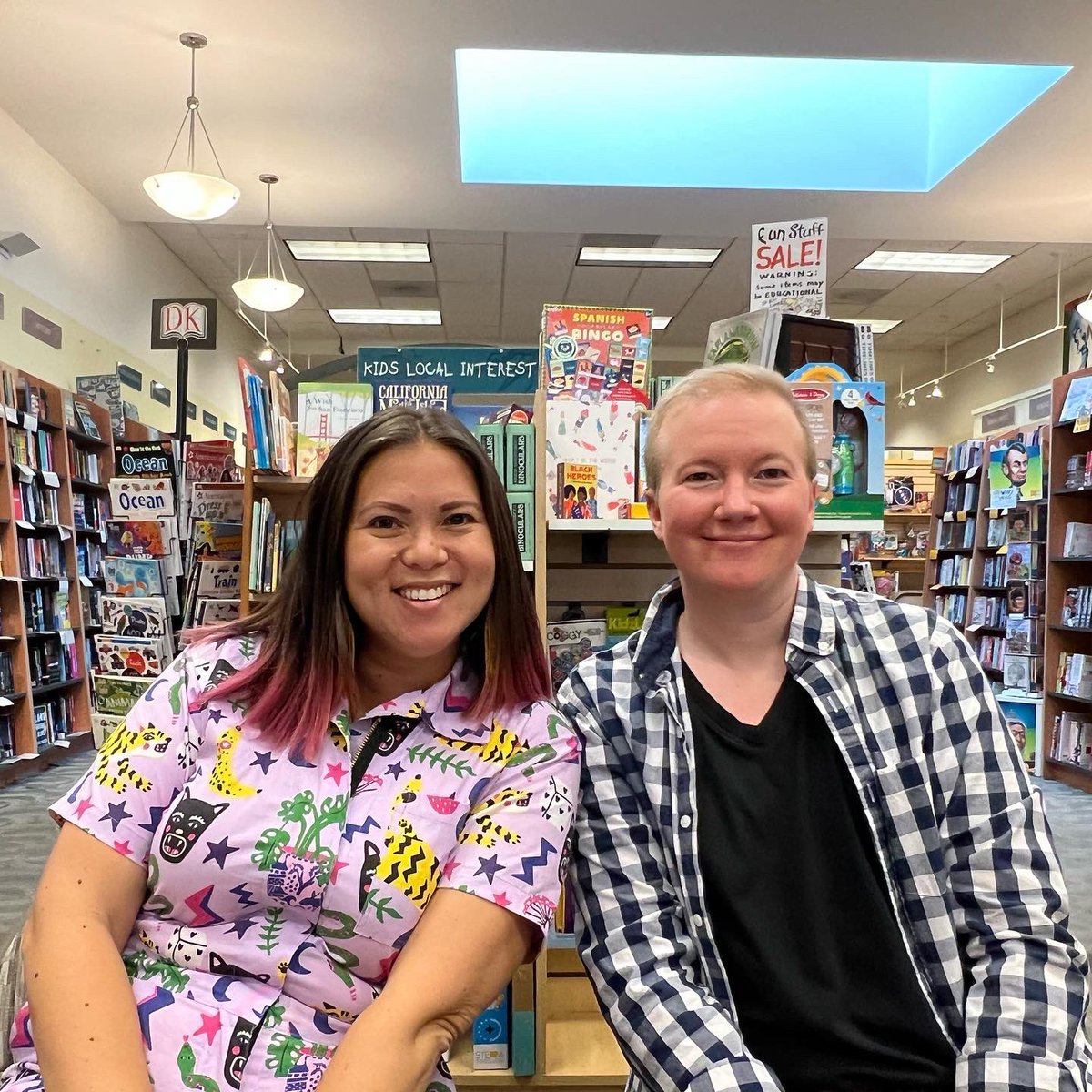matokah's tweet photo. What a lovely event at @YAatBooksInc in San Francisco to celebrate the release of @GrahSeeYa’s debut novel, Boys I Know, last night. If you haven’t read this sex-positive story about a high school senior navigating relationships and her cultural heritage yet, get on it! https://t.co/qigbfrhKXS