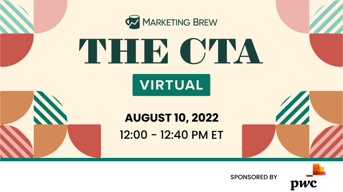 No more cookies in the cookie jar 🍪

Marketing Brew and experts from @dentsuintl and PWC will discuss how to deliver personalized digital environments & experiences in a post third-party cookie world on Aug. 10 at 12pm ET 

Register: bit.ly/3OYBH28

sponsored by @PwC