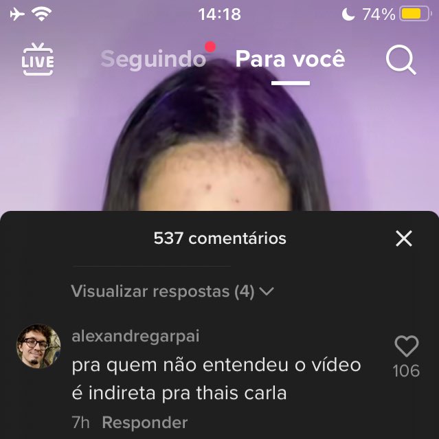 odeiocomidas's tweet photo. ESSE COMENTÁRIO ME QUEBROU MUITO https://t.co/zo9RchVtzU