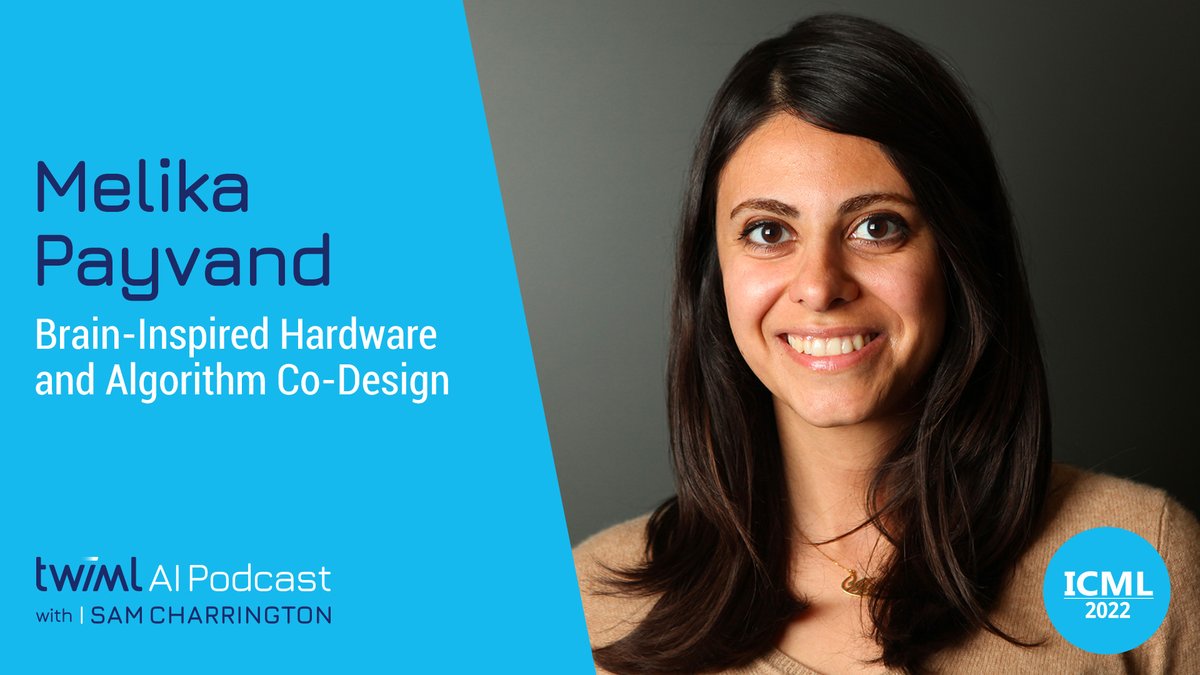 The TWIML AI Podcast (@twimlai) on Twitter photo We continue our coverage of #ICML2022 with <a href="/ETH_en/">ETH Zurich</a>’s <a href="/Moolook/">Melika Payvand</a>. We dive into her work at the intersection of ML and neuroinformatics, the challenges associated with brain-inspired hardware/algorithm co-design, and much more!
🎧buff.ly/3bmfQ6Q We continue our coverage of #ICML2022 with <a href="/ETH_en/">ETH Zurich</a>’s <a href="/Moolook/">Melika Payvand</a>. We dive into her work at the intersection of ML and neuroinformatics, the challenges associated with brain-inspired hardware/algorithm co-design, and much more!
🎧buff.ly/3bmfQ6Q