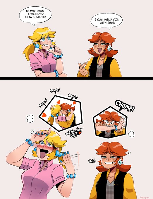 Daisy tastes 🍑 