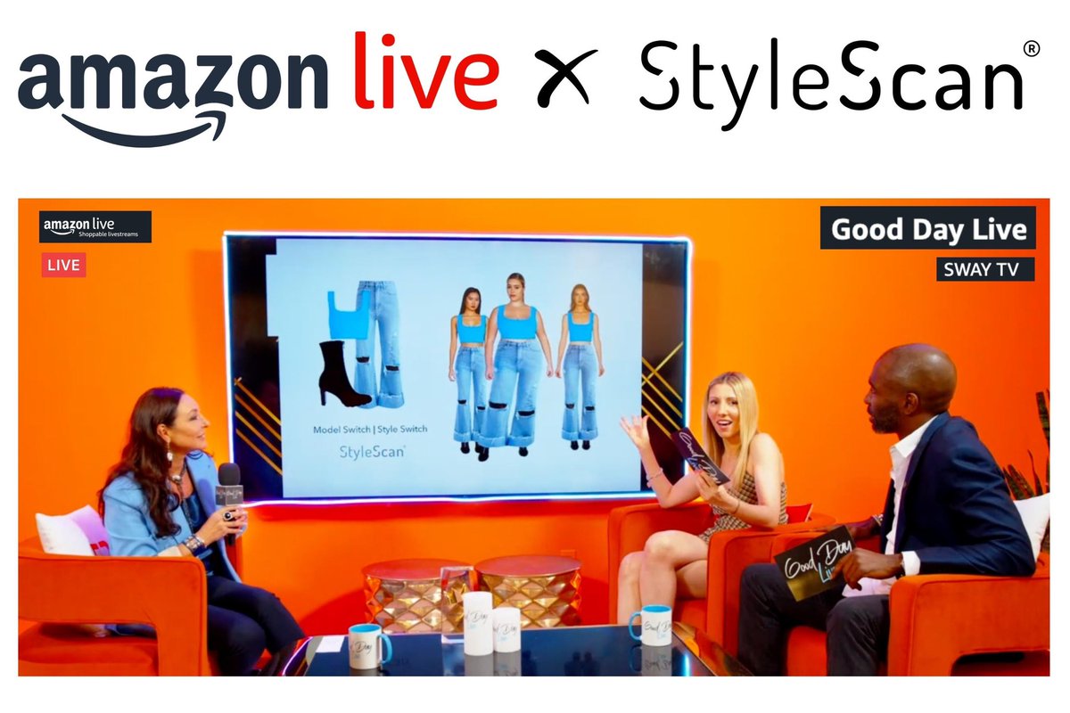 StyleScan_AI's tweet image. Check out our amazing CMO Galina Sobolev, interviewed on Amazon Live by Sway TV!
Thank you to Good Day Live featuring Michelle Allegra Murad and Kyle Trueblood for a great show and for introducing StyleScan to online shoppers.
#gooddaylive #amazon #amazonlive #swaytv