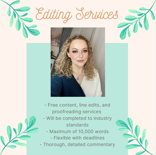 😲💖 FREE EDITING SERVICES 💖😲

Guidelines:

💫 Any genre
💫 Maximum of 10,000 words
💫 Must have attempted some level of revision yourself
💫 Flexible with deadlines, but will work on a first come, first served basis
💫If interested, please DM me

#WritingCommunity #editors