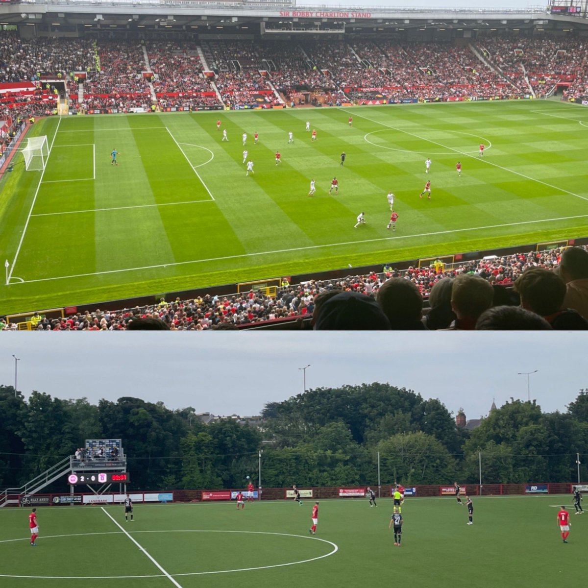 Benjiballer5's tweet photo. The start of the football season is magic. Cant wait to get back to Old Trafford & Inver Park for the first matches of the season. Really excited & hoping for a great season for both my teams. Come on @ManUtd & @larnefc #football #newseason #firstmatchoftheseason #mufc #larnefc https://t.co/wS2KJ8tcSS