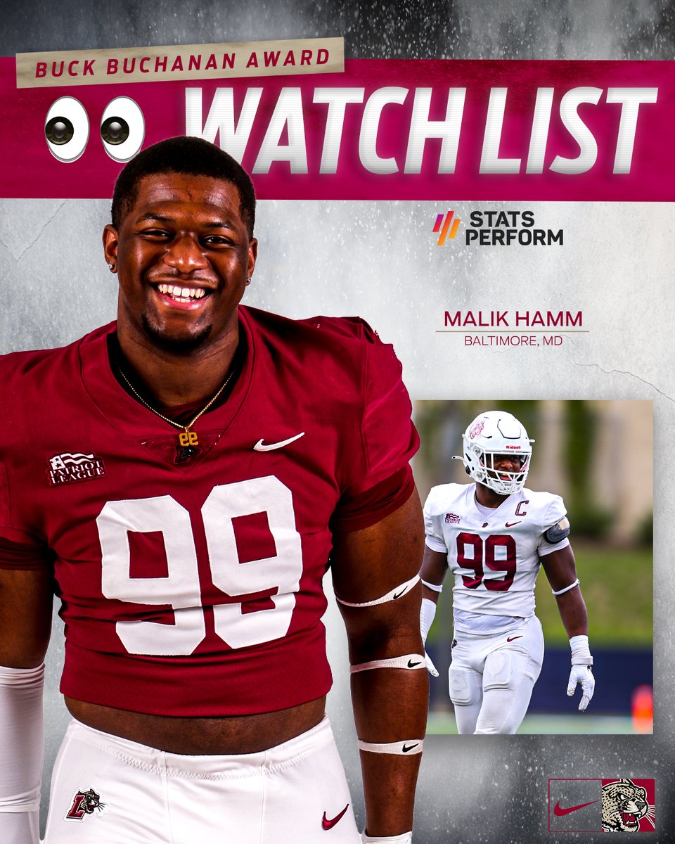 Senior Malik Hamm keeps raking in the honors, named to the <a href="/StatsPerform/">Stats Perform</a> Buck Buchanan Awards Watch list. 

gopards.co/3OOMz2s