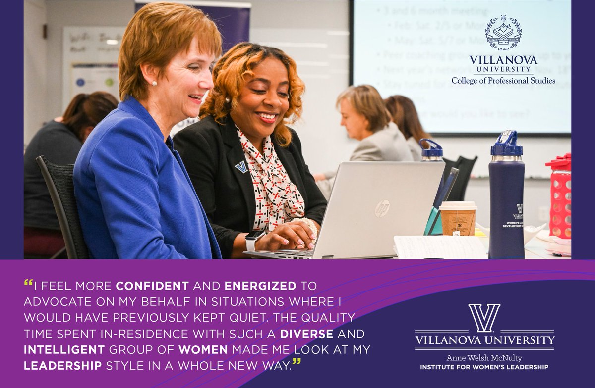 VillanovaCPS's tweet photo. The deadline for applications for the Women's Leadership Development Certificate program has been extended to August 10!

The program from CPS and @NovaWomenLead builds your leadership skills and offers key networking opportunities.

https://t.co/TKBZpUnLvQ https://t.co/6yMQLU1XXT