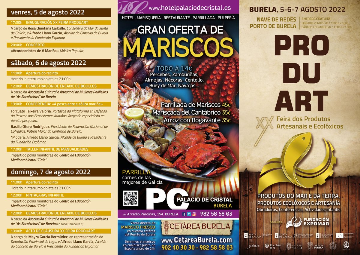 Na feira de artesanía de Burela tamén se falará da eólica mariña, como non...un acerto dos organizadores. Parabéns <a href="/ConxemarOficial/">Conxemar</a>