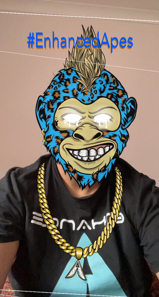 Found an <a href="/EnhancedApes/">🍌Enhanced Apes🦍 NFTExpoverse Booth #419</a> filter on Snapchat 😀
