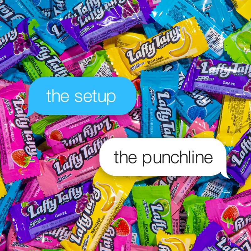 LaffyTaffy's tweet photo. 🚨Submissions are o-pun! 🚨 We’re selecting 101 jokes (lol… get it?) to be featured on Laffy Taffy wrappers, and giving one lucky winner $5,000! 

NO PURCH NEC. Open to 50 US/DC 18+. Ends 9/16. Click below for rules.