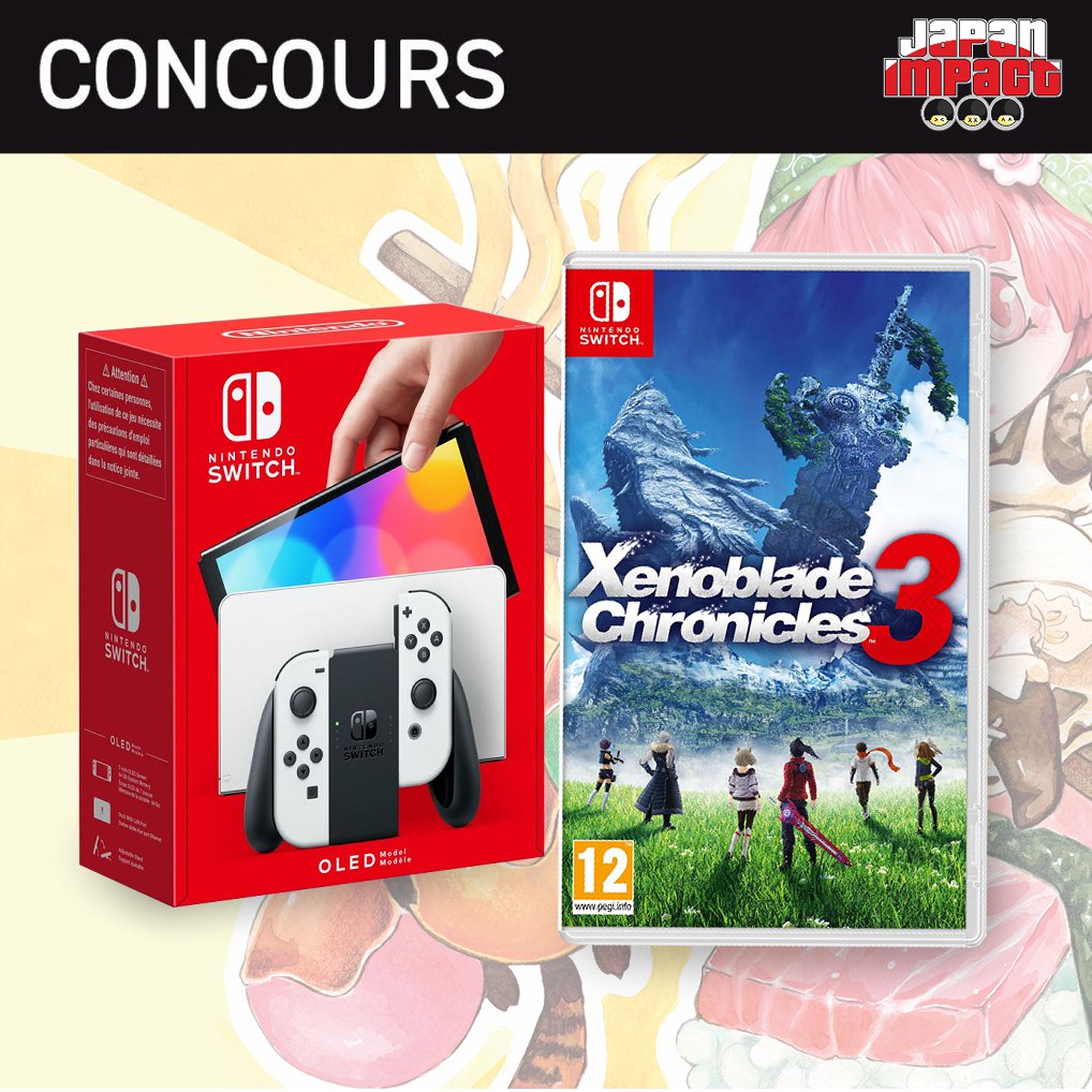 japanimpact's tweet photo. [CONCOURS]
Gagnez une Nintendo Switch Modèle OLED + le jeu Xenoblades Chronicles 3 avec notre super concours en partenariat avec Nintendo !😍

#concours #nintendoswitcholed #xenobladechronicles3 #concoursjapanimpact https://t.co/7Enn9bppTy