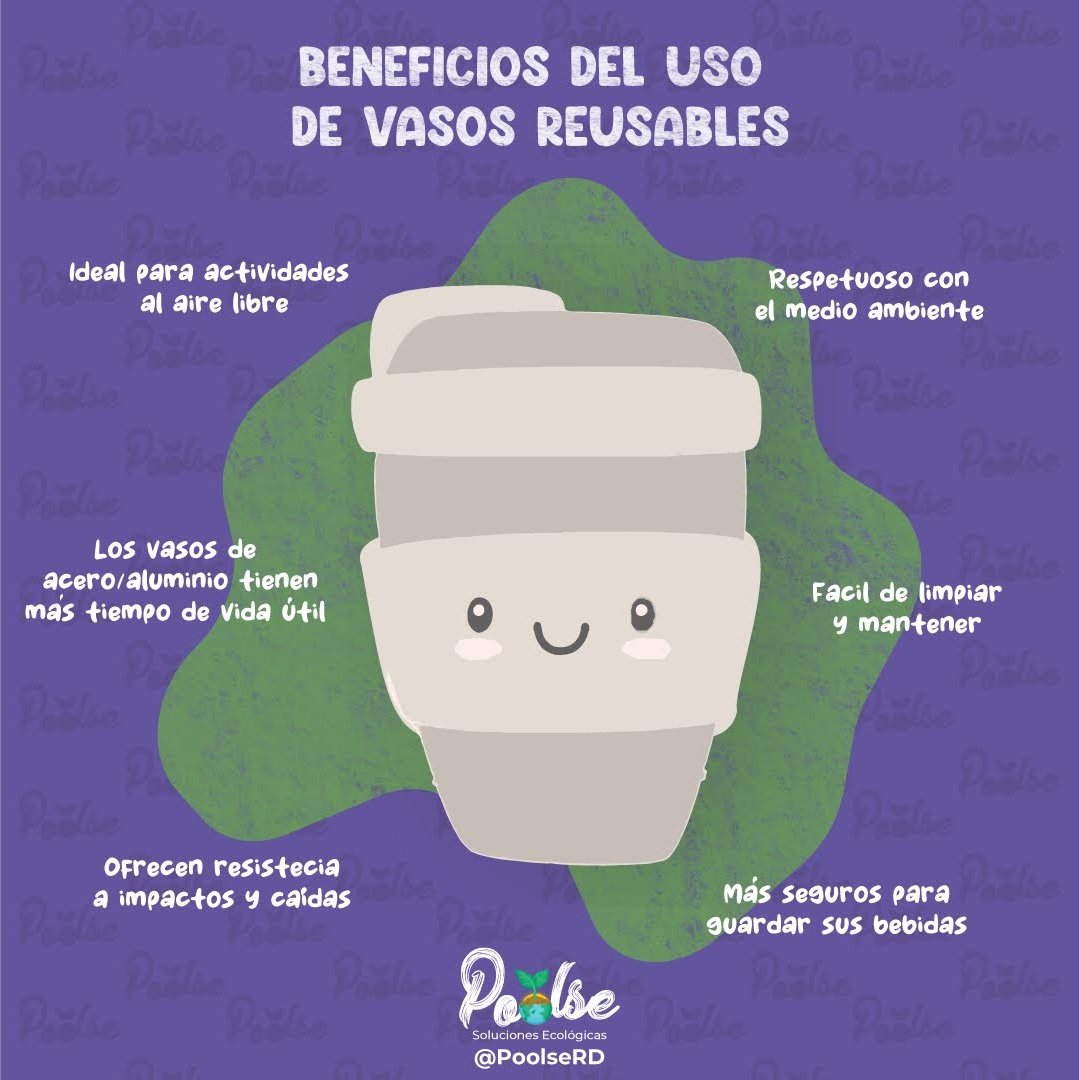 PoolseRd's tweet photo. Muchos ven como peso extra llevar un vaso personal consigo, siendo en verdad esta una de las alternativas ecologicas mas eficientes. 

Entre los beneficios de los vasos reusables es que varios establecimientos y actividades dentro y fuera de #santodomingo ofrecen agua gratis. https://t.co/Pzwsb6RltT