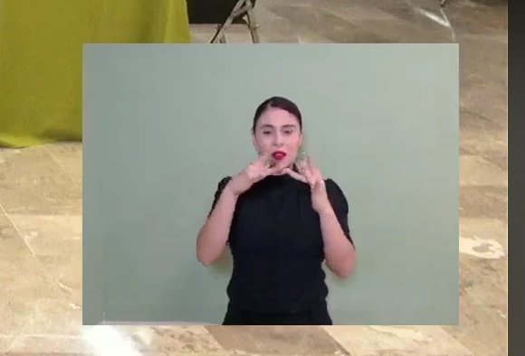 Tenemos lenguaje de señas.