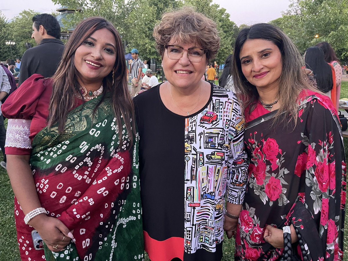 maryderos's tweet photo. Our City♥️ shines in the summer, a month of beautiful and diverse festivities. Here is a snippet of this weekend’s Bangla Mela celebration in #ParcExtension. #polmtl https://t.co/n3UGhTuS26