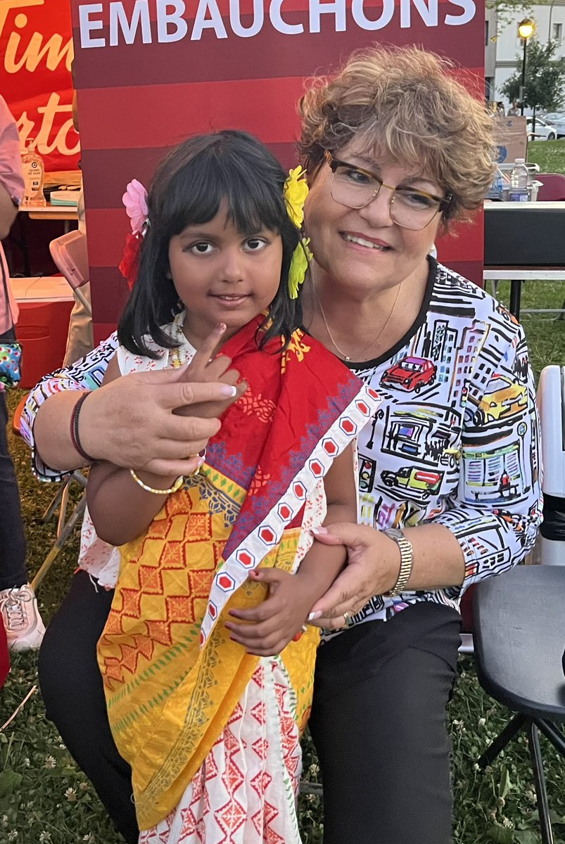 maryderos's tweet photo. Our City♥️ shines in the summer, a month of beautiful and diverse festivities. Here is a snippet of this weekend’s Bangla Mela celebration in #ParcExtension. #polmtl https://t.co/n3UGhTuS26