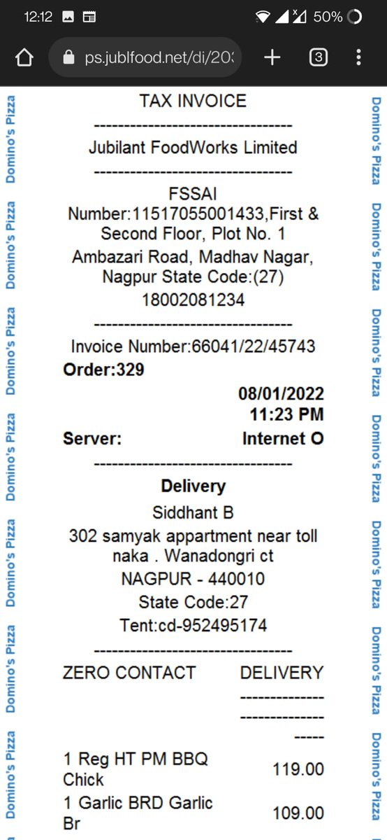 Siddhant4767's tweet photo. @dominos_india Don't know why accepting the order ? if not able to diliver. stay hungry at night because of you  unistalling app https://t.co/LcH4Z0WA6t