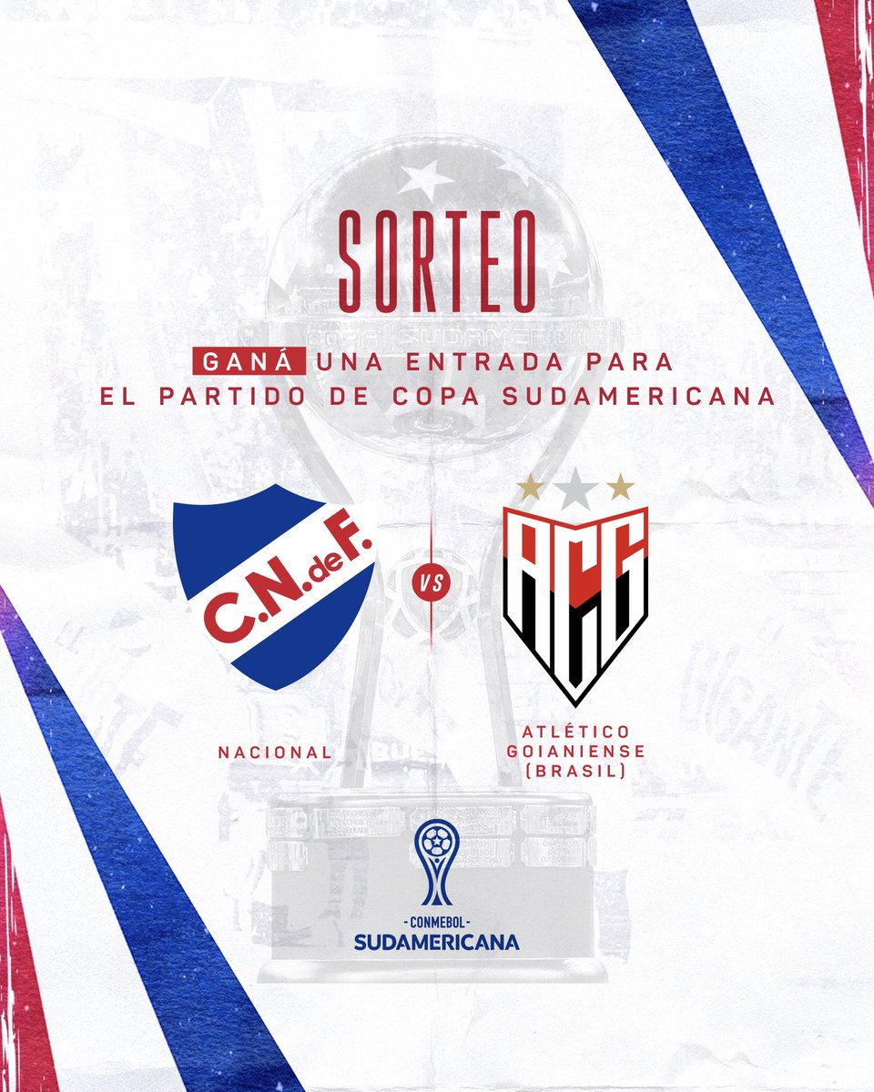 Mañana juega el Decano por Copa Sudamericana en casa y vos podes estar ahí. 

¡Seguí los pasos y participá!

👉🏼 Seguí la cuenta de <a href="/CNdeFbasketball/">Nacional Basketball</a> 
👉🏼 Dale RT a este tweet 
👉🏼 Arrobá a dos Bolsos 

Serán 2 ganadores, tenés tiempo hasta mañana a las 09:09hs 

#ElClubGigante