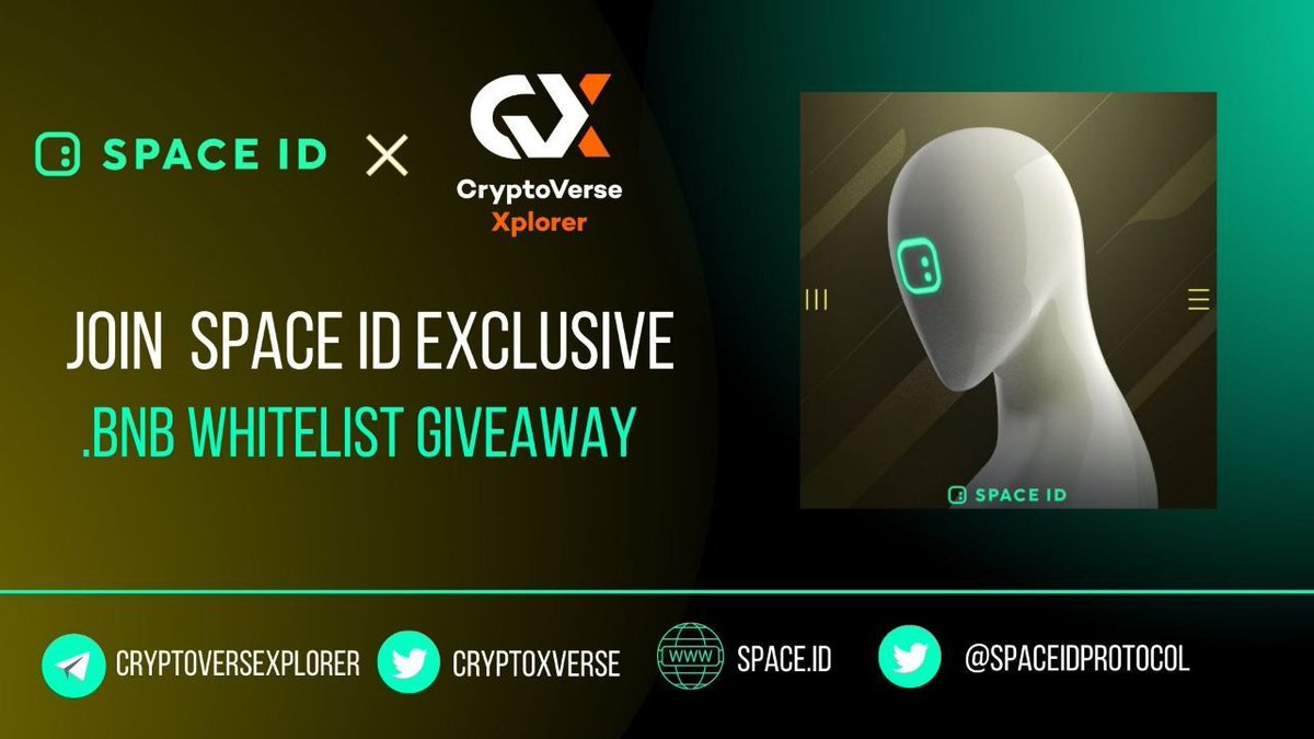 CryptoVerse Xplorer (@cryptoxverse) on Twitter photo CryptoVerse Xplorer x SPACE ID WL Giveaway!
π 20 SPACE ID Domain Name WLs
To enter:
β€οΈ Follow @CryptoXverse & <a href="/SpaceIDProtocol/">SPACE ID</a>
π RT & @ 3 friends
β
Submit Details. launchpad.collectify.app/#/participate?β¦
Giveaway powered by
<a href="/Collectify_app/">Collectify</a>
#BNB #Giveaway #domains #SpaceID #DID #Web3 CryptoVerse Xplorer x SPACE ID WL Giveaway!
π 20 SPACE ID Domain Name WLs
To enter:
β€οΈ Follow @CryptoXverse & <a href="/SpaceIDProtocol/">SPACE ID</a>
π RT & @ 3 friends
β
Submit Details. launchpad.collectify.app/#/participate?β¦
Giveaway powered by
<a href="/Collectify_app/">Collectify</a>
#BNB #Giveaway #domains #SpaceID #DID #Web3