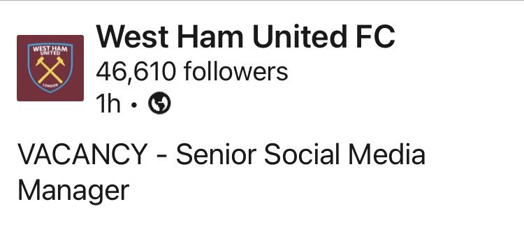 Can we concentrate on a left back and another striker please <a href="/WestHam/">West Ham United</a>? ⚒