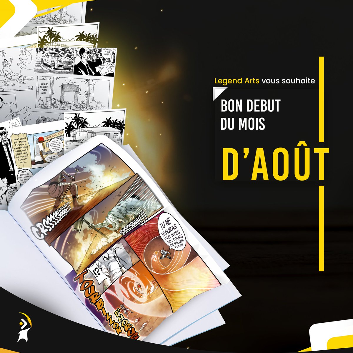 LegendArts_'s tweet photo. Bon début du mois d'Août à tous!! 🤠
#LegendArts
#comingsoon 
#BD https://t.co/TTeMnVU9p4