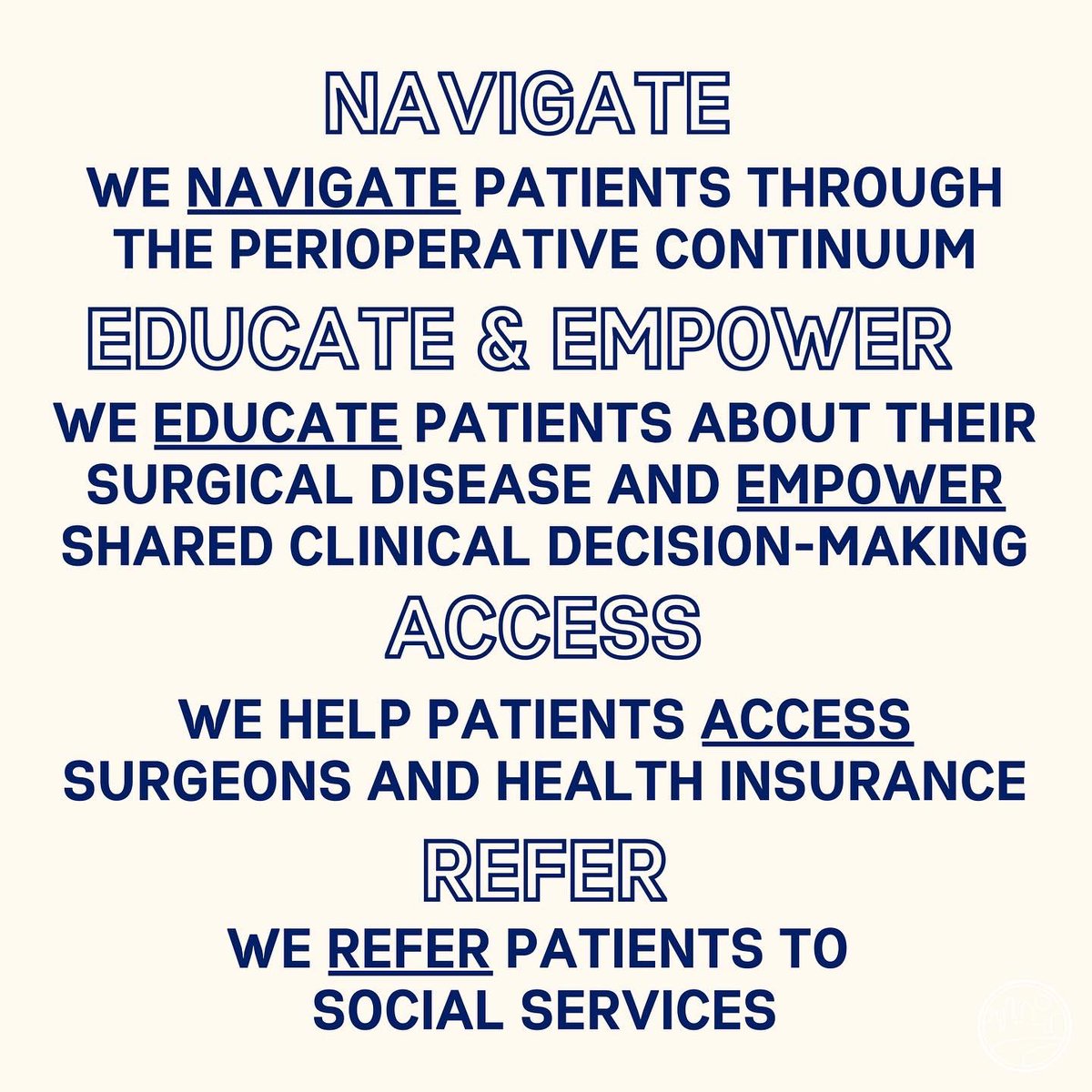 So what exactly do we do?
