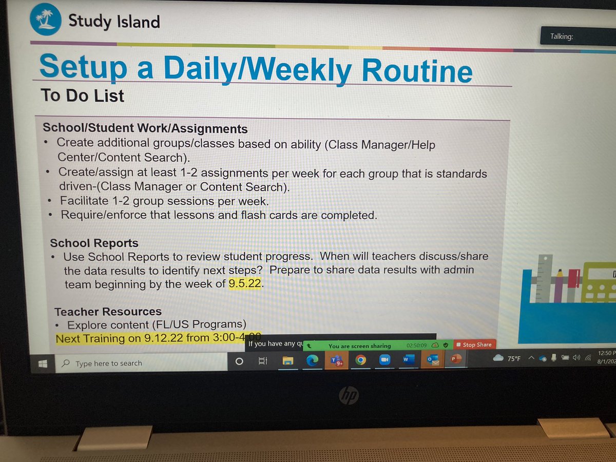 I am so excited for Sebastian Charter Jr HS.  They are a long time <a href="/StudyIsland/">Study Island</a> user &amp; today we started the school year by having a make-n-take session to create groups/assignments &amp; identify the reports they will use to track progress for next steps.  They are Ready for success.