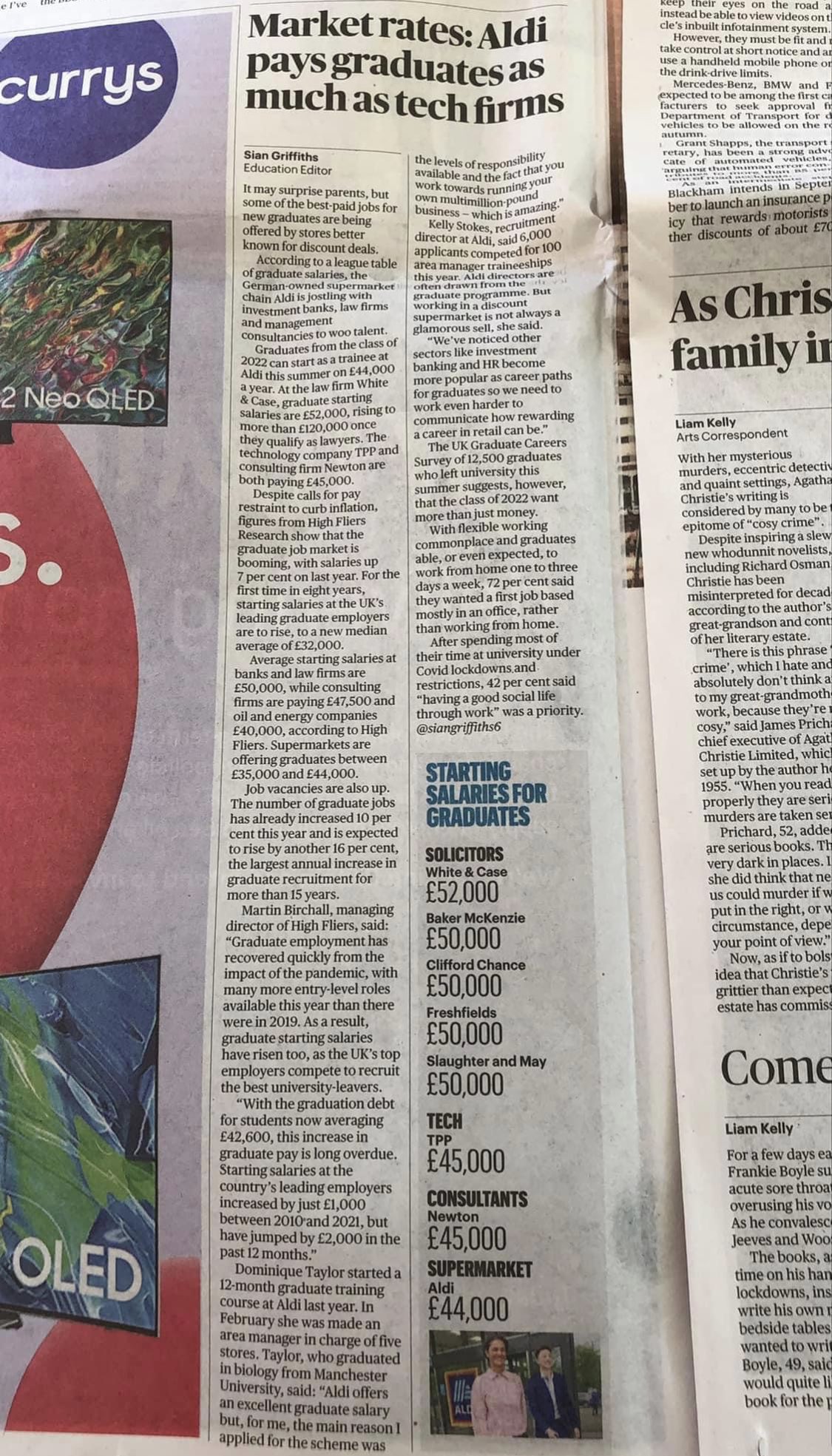 Roshana on Twitter: "Foundation doctors earn less than those at solicitor,  consultant and tech graduate jobs yes, we knew that Also less than Aldi  Graduate jobs 🙃 https://t.co/ud4ZvJec0W" / Twitter