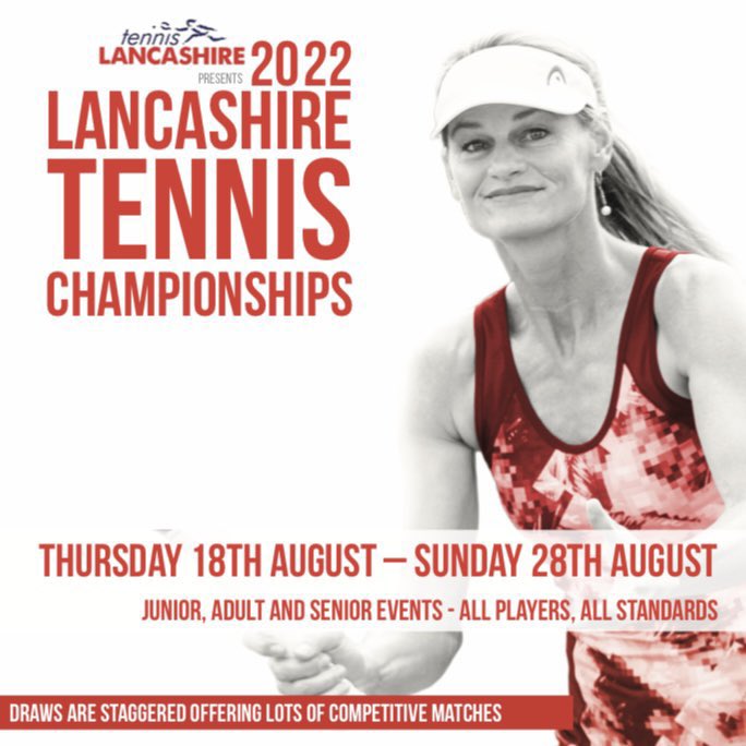TennisLancs's tweet photo. Not long left to enter the 2022 #LancsTennisChamps the deadline is Thursday 4th at 10am. Enter now ➡️   ➡️ https://t.co/lbpT2NlIej https://t.co/rIKpWlJfdj