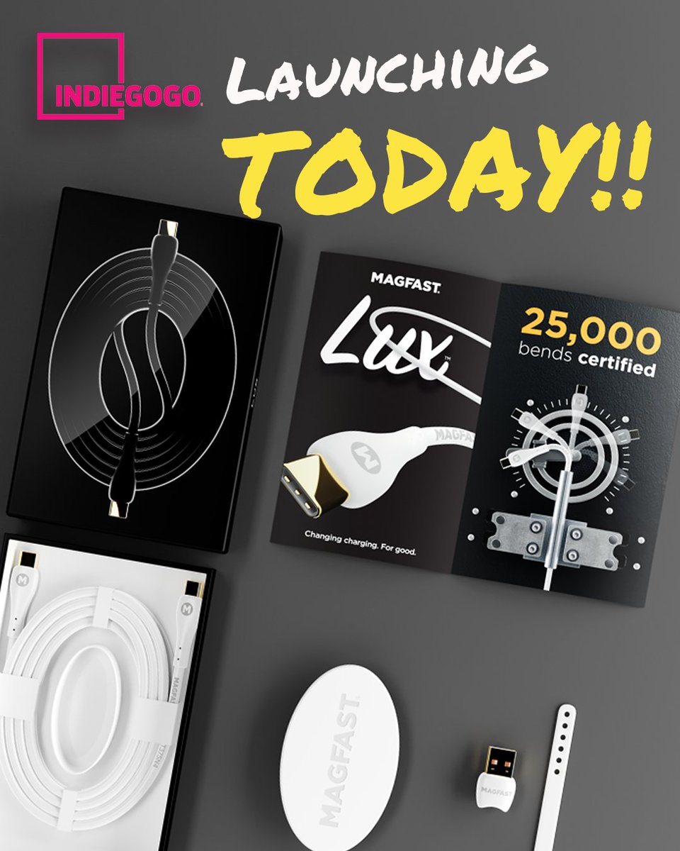KeithSnead520's tweet photo. I love this startup! Today, they are launching their all-new Lux cable." It's "The last USB cable you'll ever need" and it's available at a special price on Indiegogo for a few weeks. Grabbing mine now—check them out!

https://t.co/tTaD56Ntmu https://t.co/IX1XxQvqUR