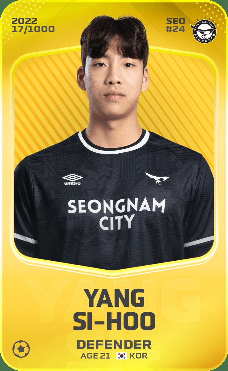 _CaptainHODL's tweet image. 🎁CONCOURS SORARE🎁

JOUEUR À GAGNER : Yang Si-Hoo

Conditions pour participer  :

- Follow @SorareConcours
- Retweet ♻️
- Like ♥️

Fin du concours 02/08 à 20h00

#Sorare #TeamSorare #Giveaway #NFTGiveaway #Concours #Crypto #football