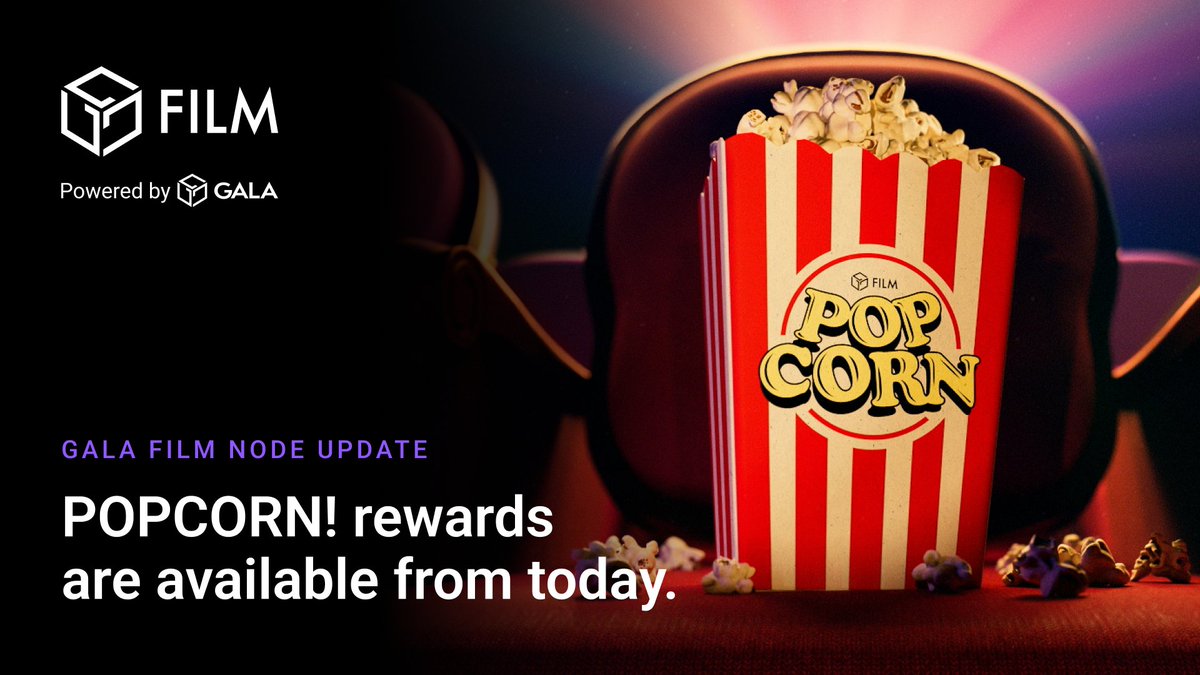 Filmnode Sweet or salted? To recognize those with a Gala Film Node, 'POPCORN ...