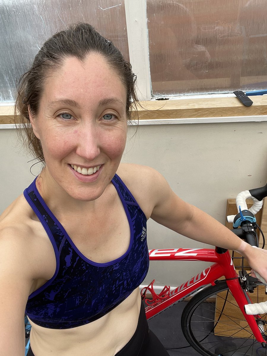 DalyFit's tweet photo. Started the week with a good bike ride on the turbo trainer and some yoga. Practice session for indoor cycling class I’m covering this week!

Hope everyone has had a good start to the week, happy Monday 😊.

#cycling #yoga #Training #fitness #exercise #traininggoals https://t.co/Cm9p8JthOW