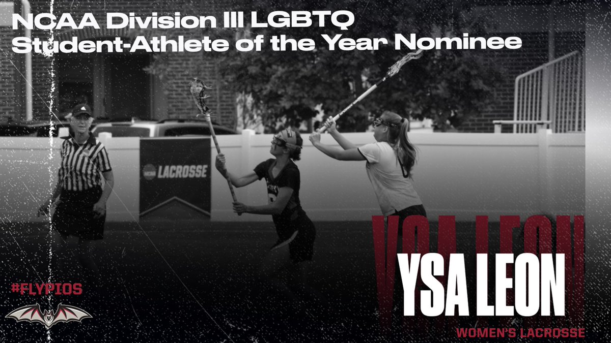 TransySports's tweet photo. Ysa Leon of @transywlax has been nominated for the NCAA Division III LGBTQ Student-Athlete of the Year award! 🏳️‍🌈 #flypios🦇 

STORY: https://t.co/dV81qiqibi https://t.co/jsqEnLaule