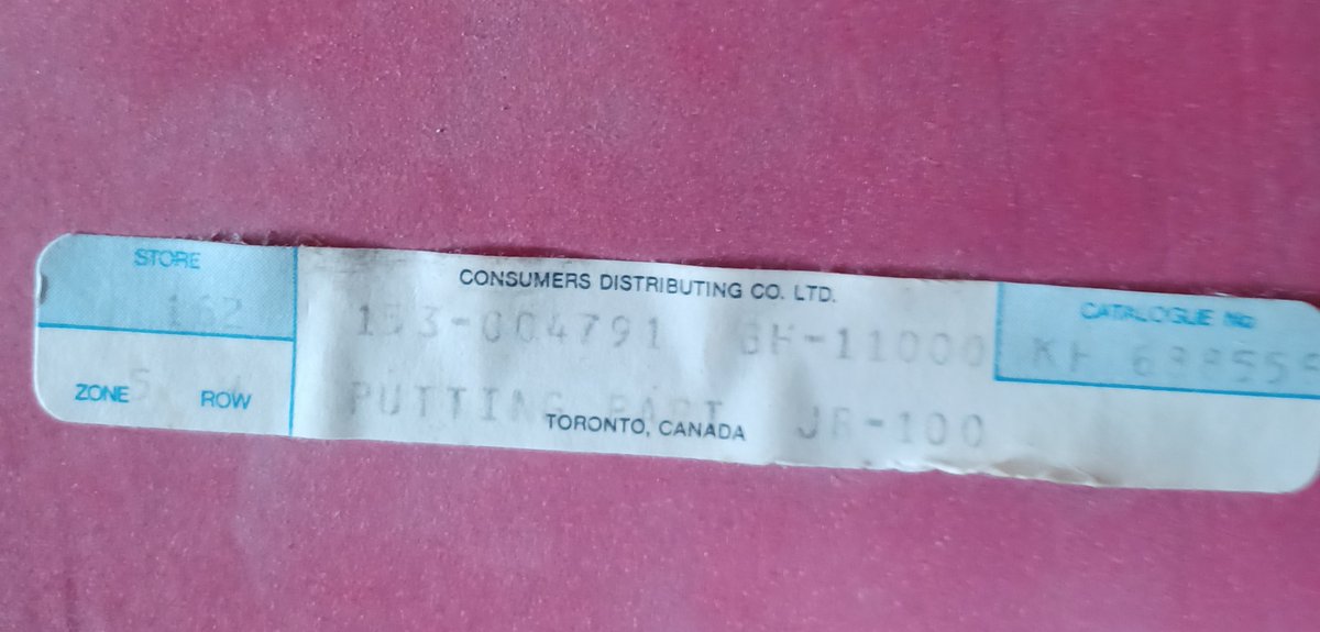 aCanadianBoomer's tweet photo. So this dates me! Retweet if you remember this ...
Found this item in my basement then noticed the #ConsumersDistributing tag. The #70s #80s version of Amazon
If I dig deeper I might find a ShopRite label as well. Oh my how'd I remember that. Lol
@twitandrewking @ambermac https://t.co/q5TAM8BwsP