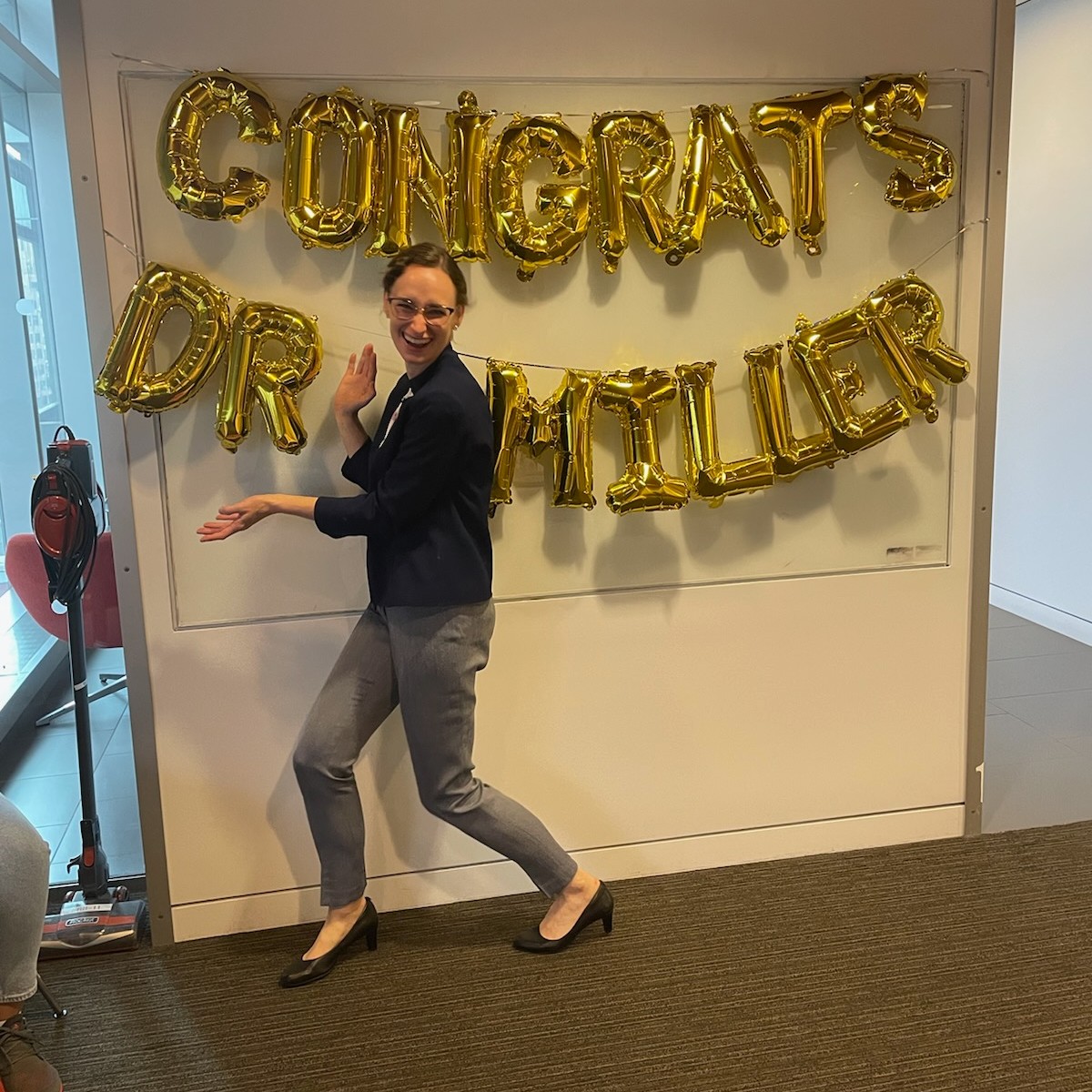 Congratulations Dr. Alexandra Miller for defending her thesis today on iron and oxidative stress in M. Smegmatis 🦠!!