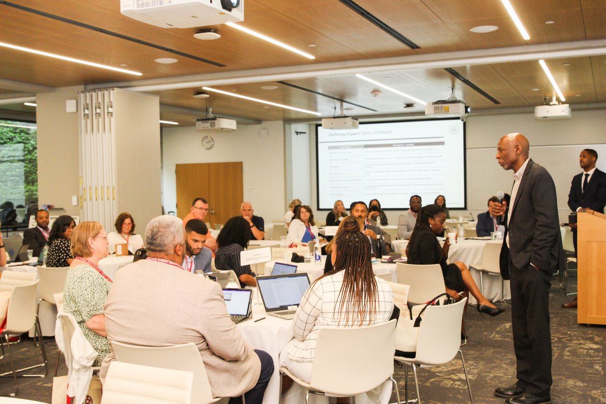 WJWInstitute's tweet photo. We're thrilled to welcome leaders from across the country to Transforming Place Through Neighborhood Leadership. The weeklong summer institute co-hosted with @EdRedesignLab @hgse amplifies the impact of neighborhood orgs advancing place-based, cradle-to-career work. #PowerOfPlace https://t.co/J4SDzBolSc