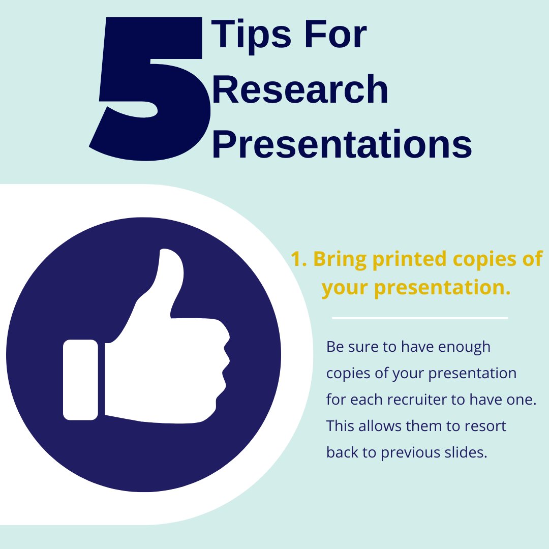 AleksHolownia's tweet photo. Tip 1 of 5: What should you bring to your presentation? #chemtwitter #researchpresentation #chemtips https://t.co/6VQI0Tw8kJ