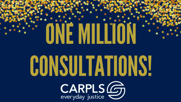 Congratulations to CARPLS Legal Aid for reaching one million free legal consultations provided to low- and moderate-income Illinoisans! <a href="/CARPLSLegal/">CARPLS</a>