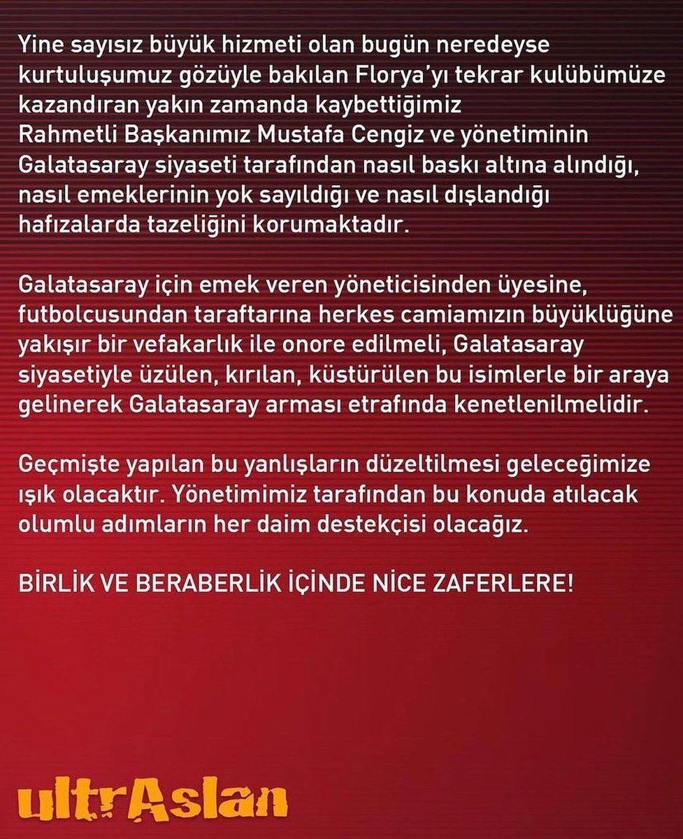 Geçmişte yapılan bu yanlışların düzeltilmesi geleceğimize ışık olacaktır. 

Yönetimimiz tarafından bu konuda atılacak olumlu adımların her daim destekçisi olacağız. 

Birlik ve Beraberlik içinde nice zaferlere!

#uAYurtiçi