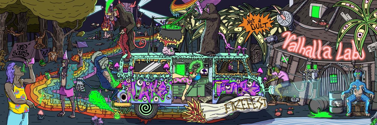 TrippinApes's tweet image. Are you even a c̶u̶l̶t̶ tribe if you don't have a sketchy van to cart your followers around in? 🌀🌀

Thank you @OldSoulsNFT for this masterpiece of a 1/1 honorary NFT. 

We'll be raffling it off in $TRB on the Tribe Market soon. Who's entering?