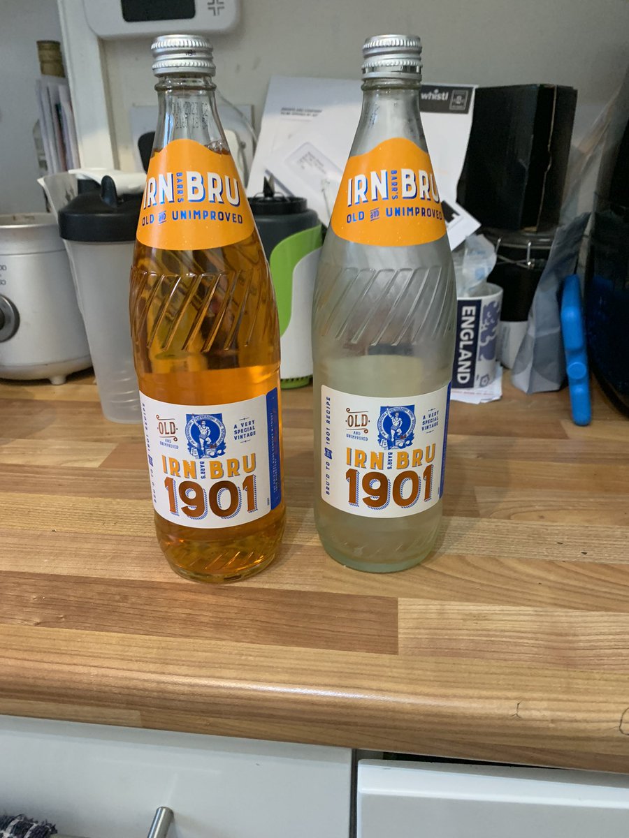 For all you Irn Bru lovers it’s back original and unimproved… no sweetener’s just sugar #irnbru #unimproved #nosweetners