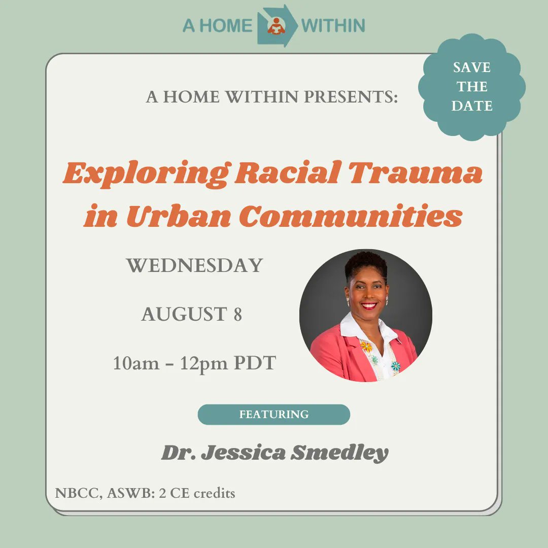 1 week reminder! Head to our website to register for our event with Dr. Smedley next week: buff.ly/3OIFFf9