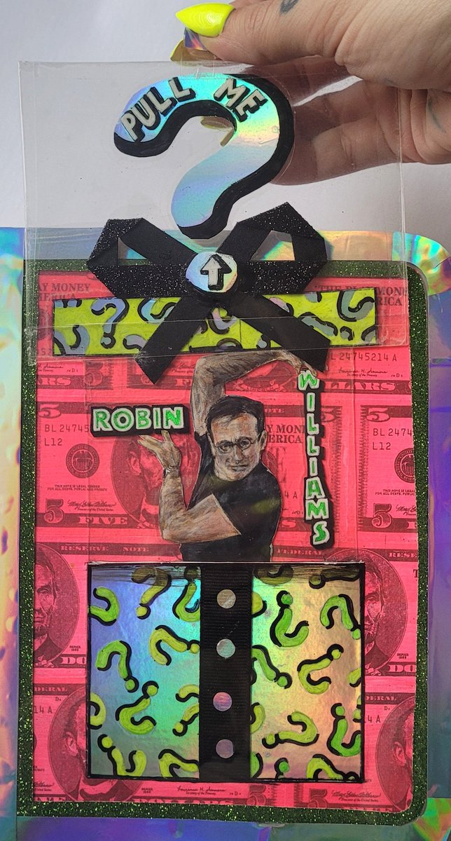 "Take a Joke" sketchbook. Vol 19/ B6840452 
 Acrylic paint on paper with mixed media. The Sketchbook Project, 2622 Fairfield Ave. S., Unit 8A, St. Petersburg,  FL
