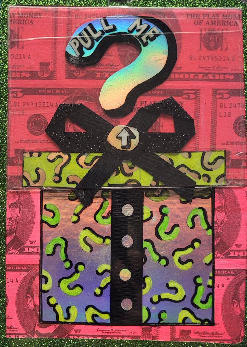 "Take a Joke" sketchbook. Vol 19/ B6840452 
 Acrylic paint on paper with mixed media. The Sketchbook Project, 2622 Fairfield Ave. S., Unit 8A, St. Petersburg,  FL